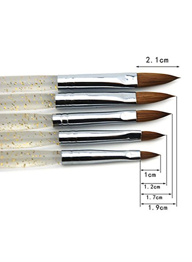 Rolabling 5 Pc Acrylic Nail Art Brush Set - Image 3